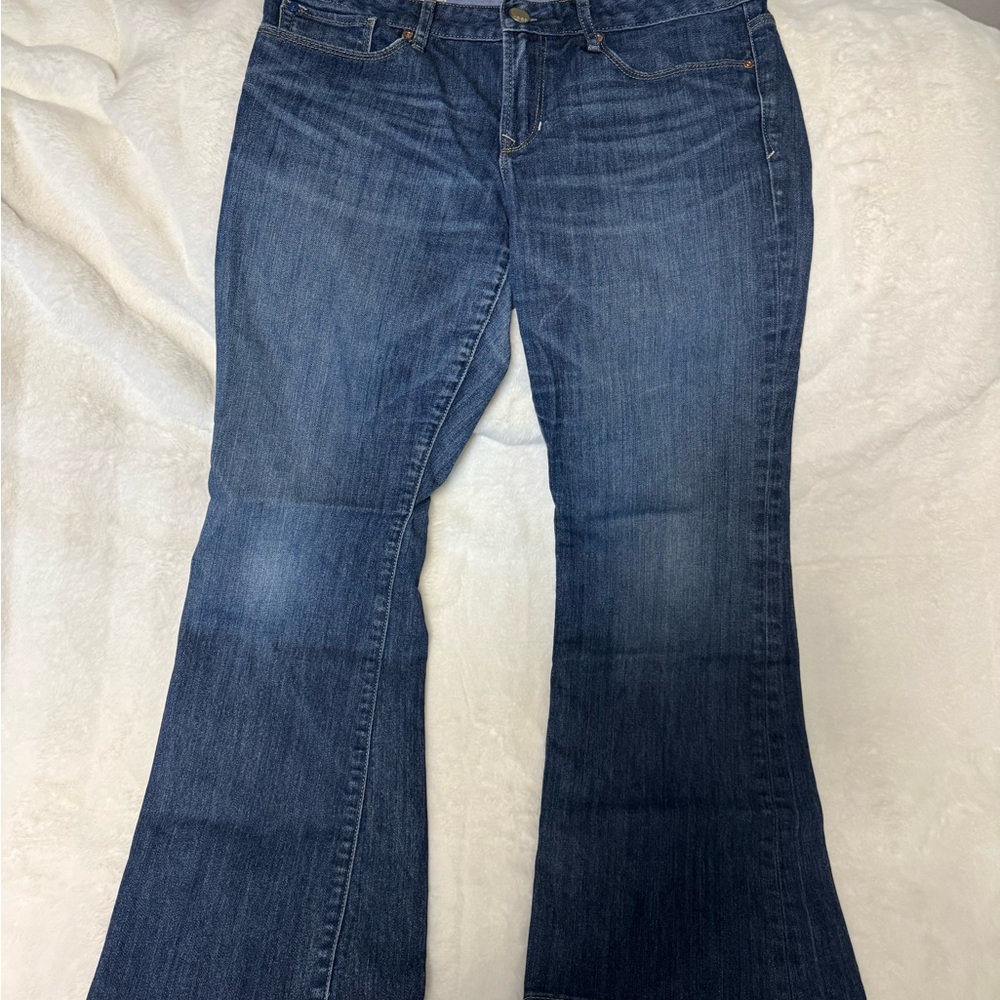 GAP Women's Wide Leg Jeans in Dark Blue